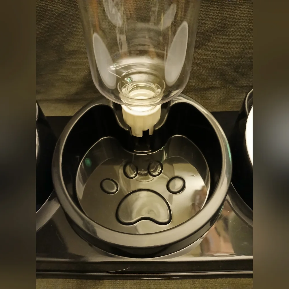 Pet Feeding Station with Water Dispenser